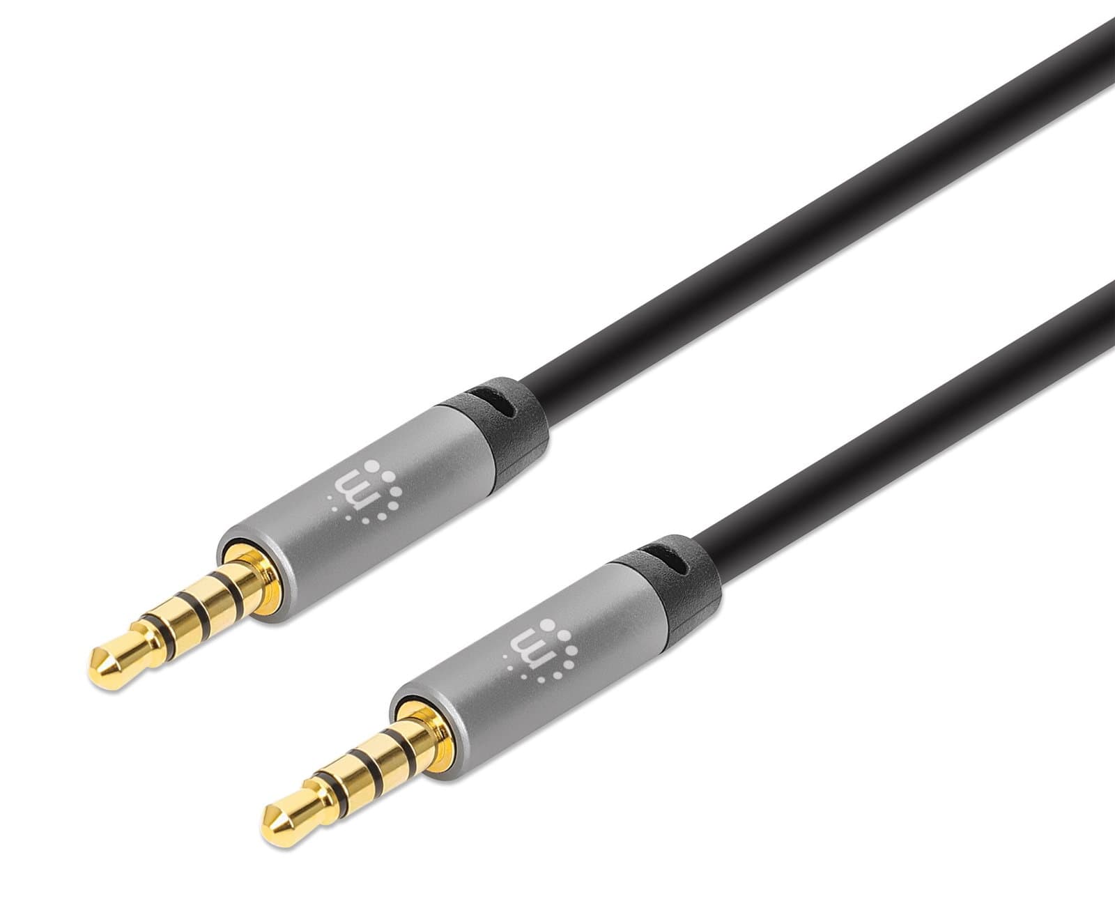 Cavo Audio Stereo AUX 3.5mm M/M 5m - Manhattan ICOC 35H-MM-050