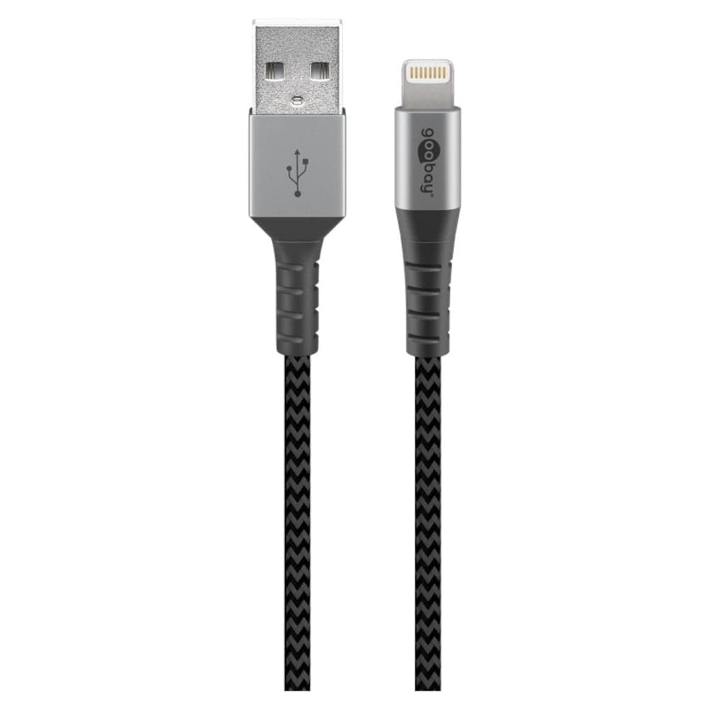 Cavo Apple Lightning 8 Pin a USB tipo A 1m Grigio - Goobay ICOC APP-010-TS
