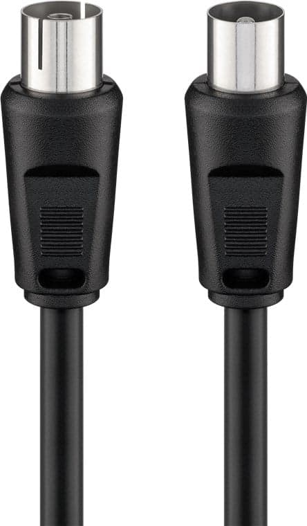 Cavo Antenna TV M/F 10,0m nero - Goobay ICOC AV-333