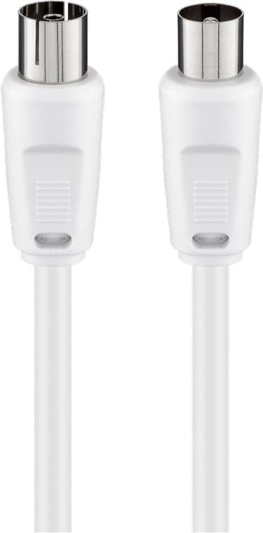 Cavo Antenna TV Maschio/Femmina 15m Bianco - Goobay ICOC AV-349