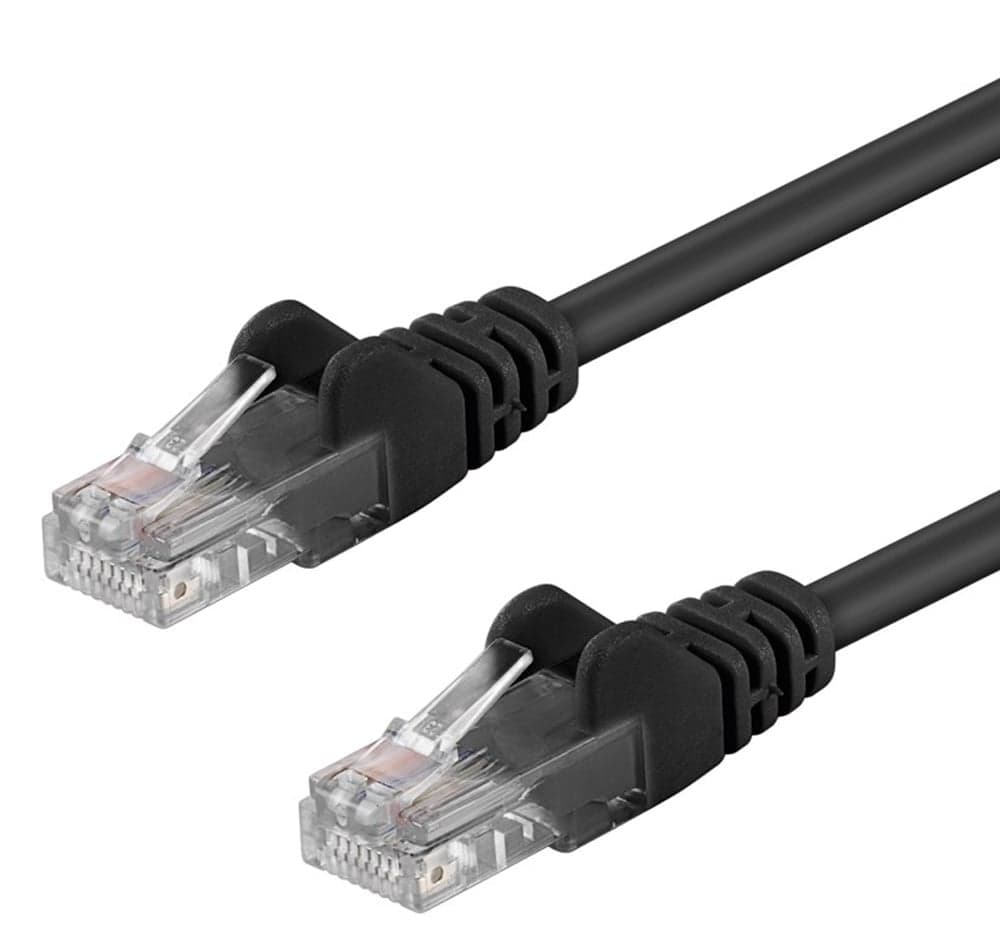 Cavo di rete Patch CCA Cat5e Nero UTP 10m - Goobay ICOC CCA5U-100-BKG
