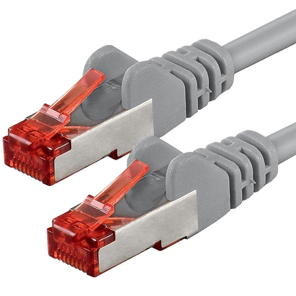 Cavo di rete Patch CCA Cat6 S/FTP Grigio 1m - Goobay ICOC CCA6S-010