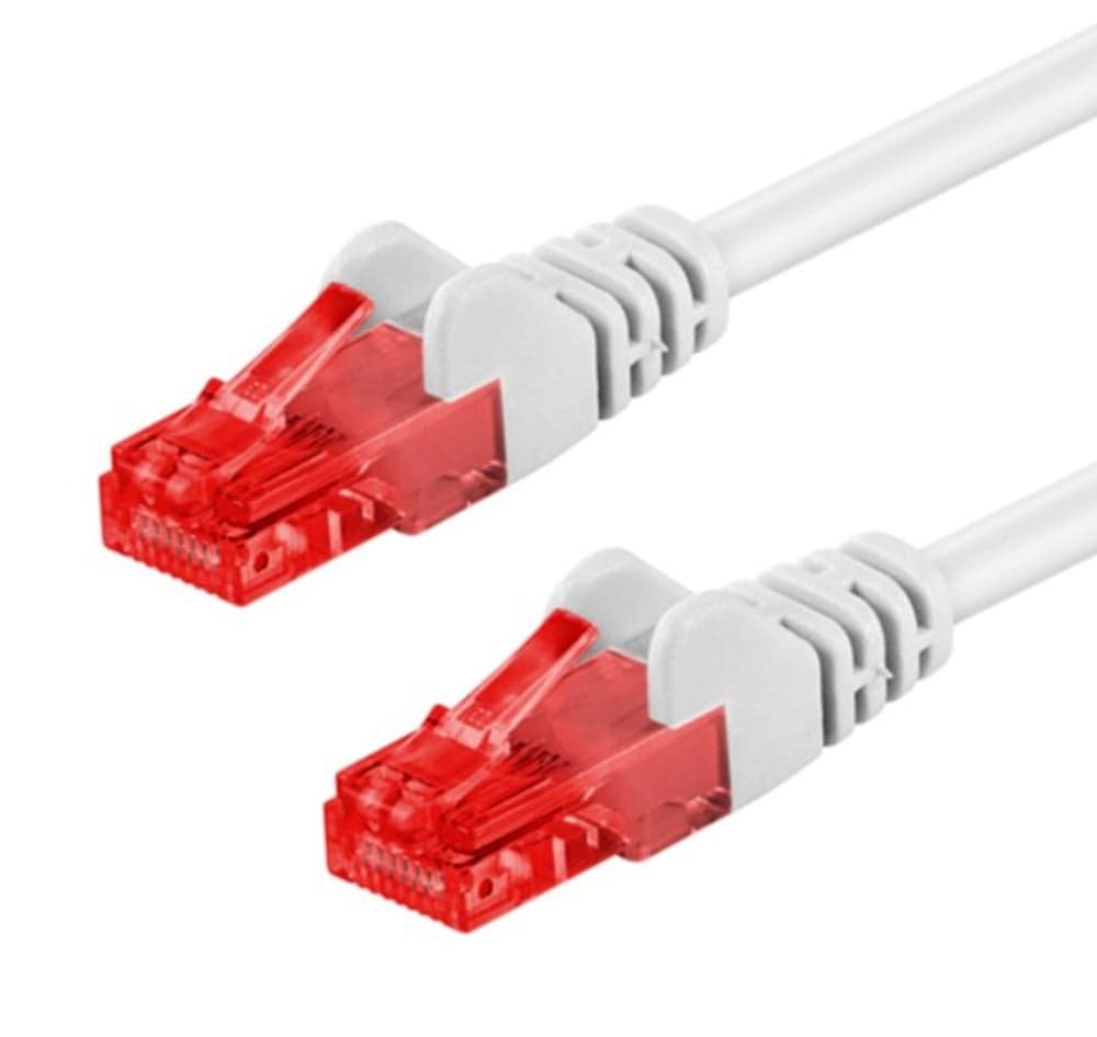 Cavo di Rete Patch CCA Cat6 UTP Bianco 1m - Goobay ICOC CCA6U-010-WHG
