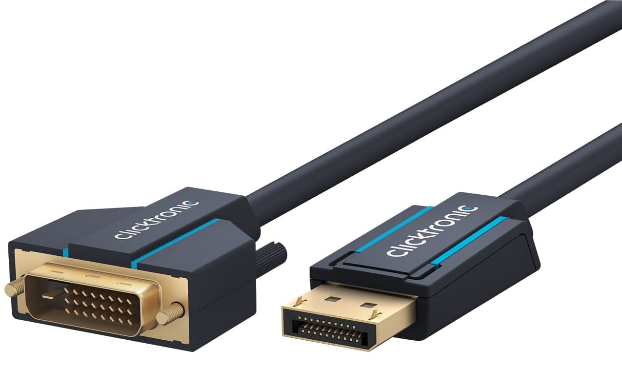 Cavo adattatore DisplayPort a DVI-D 2m Blu - Clicktronic ICOC CLC-DSP-020