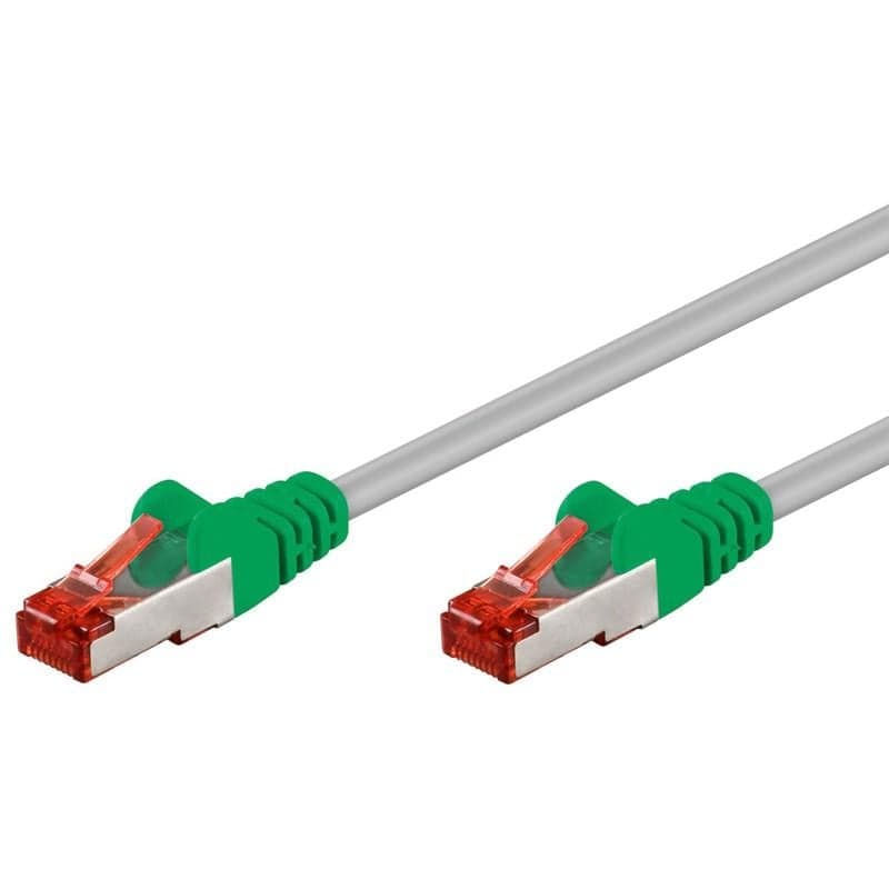 Cavo di rete Patch Cross in Rame Cat5e Verde/Grigio SF/UTP 0,5m - Intellinet ICOC CROSS-005