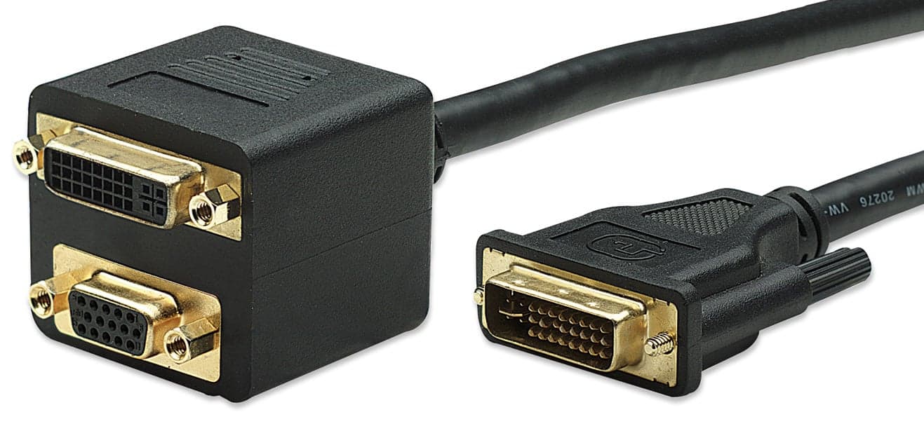 Cavo adattatore sdoppiatore DVI-I a VGA - Goobay ICOC DVI-735
