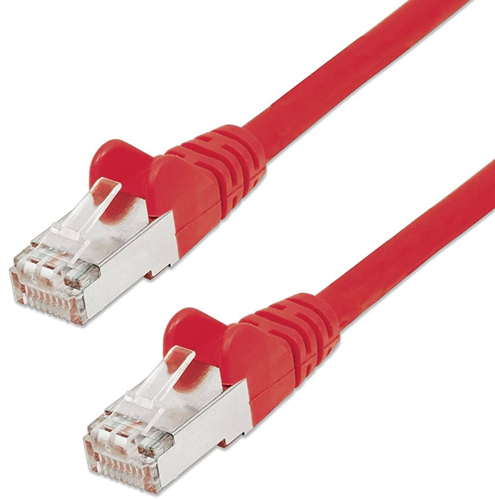 Cavo Patch Cat5e F/UTP Schermato Rosso 0,5m - Intellinet ICOC F5E-005-RE