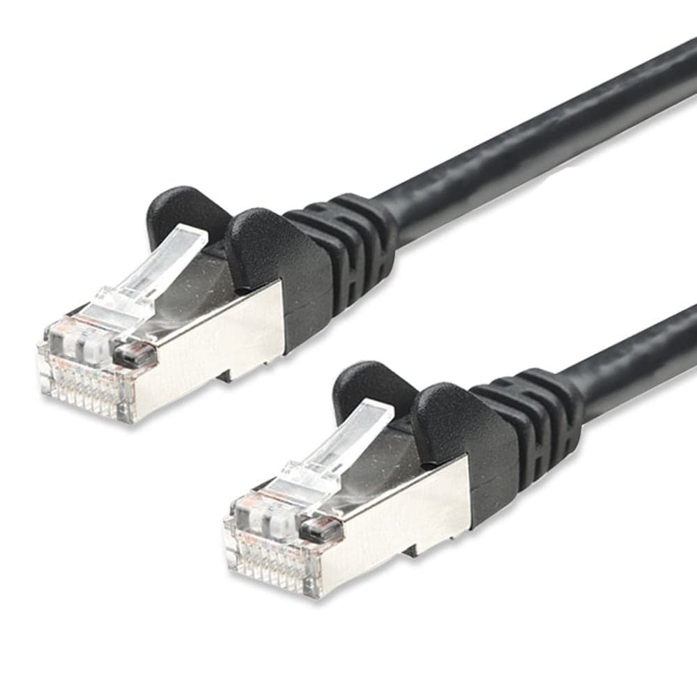 Cavo Patch Cat5e F/UTP Schermato Nero 1m - Intellinet ICOC F5E-010-BK