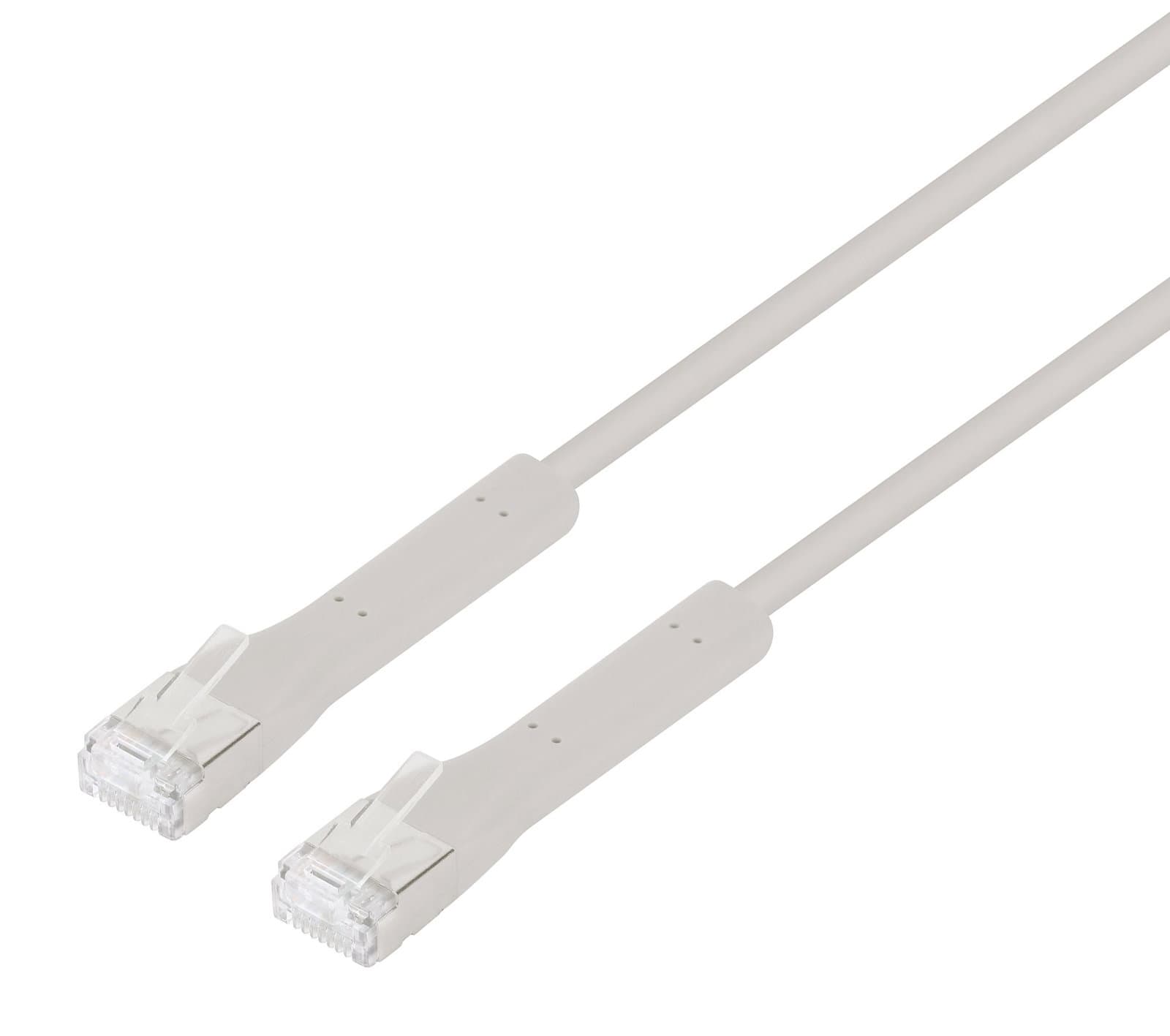 Cavo patch Cat6A F/FTP slim pieghevole grigio 0,3m - Intellinet ICOC F6A-BD-003