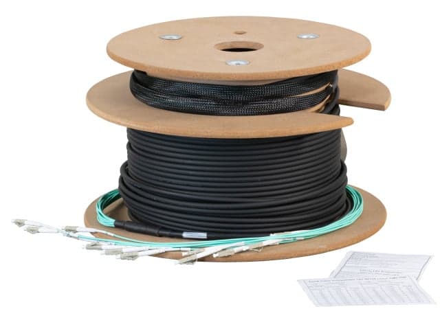 Cavo fibra ottica trunk multimodale 50/125 4 fibre OM3 Dca LC/LC 30m - ICOC FO-4-030LC-OM3T