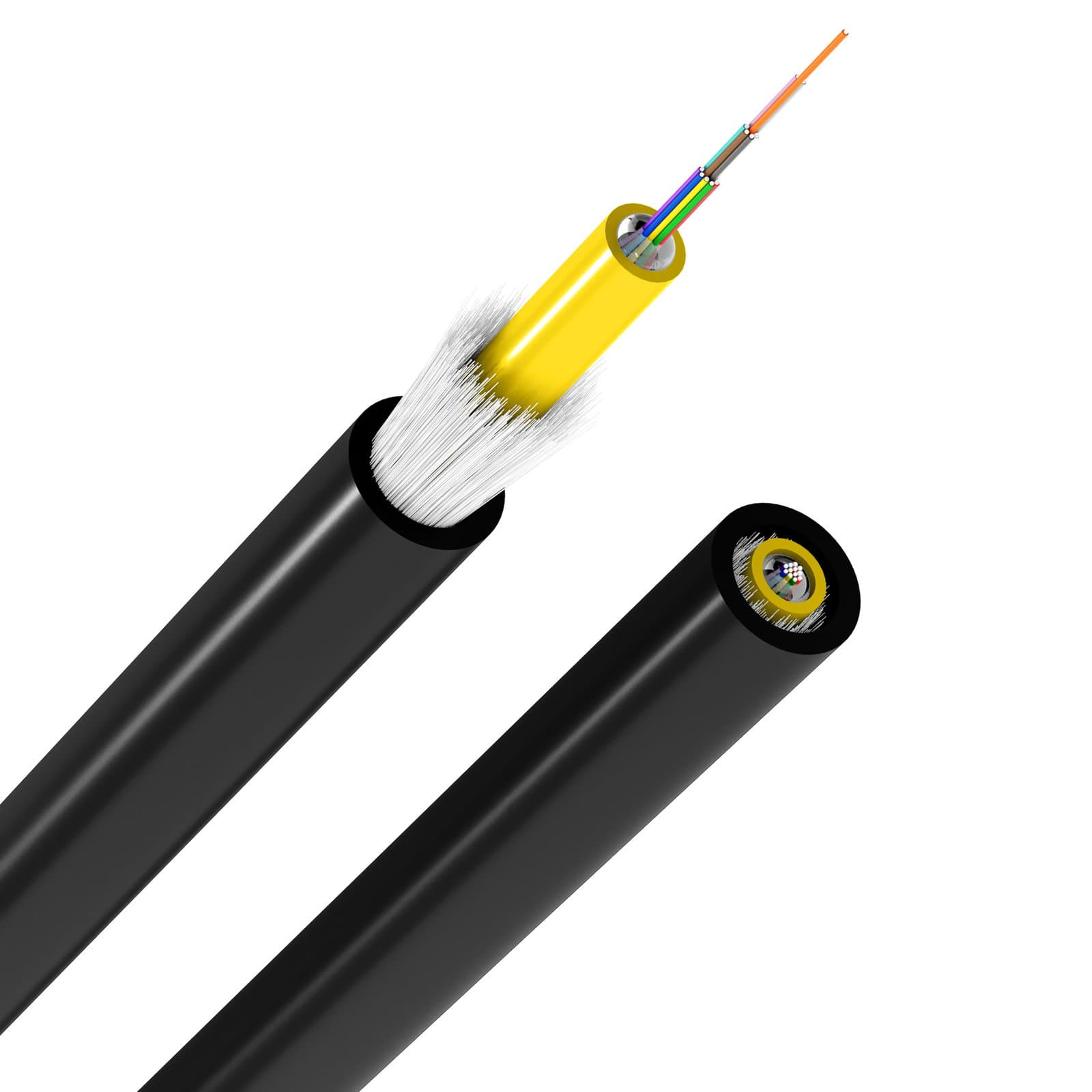 Cavo Loose Antiroditore da Esterno PE 12 fibre 9/125 OS2 Nero - OEM ICOC FOIRL-12FB/OSES