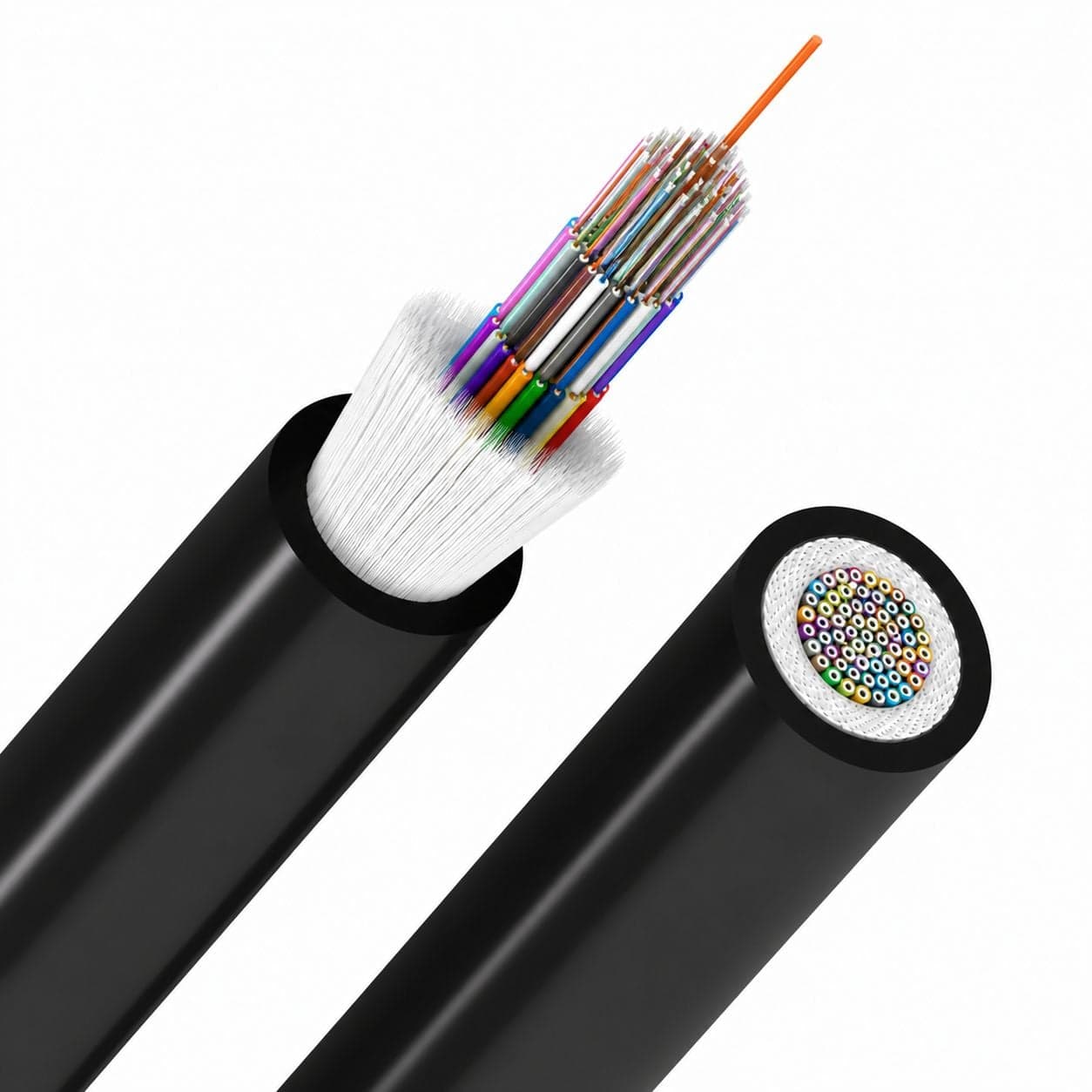Cavo Loose Antiroditore 48 fibre 9/125 OS2 B2ca LSZH nero - ICOC FOIRL-B2-48/OS2