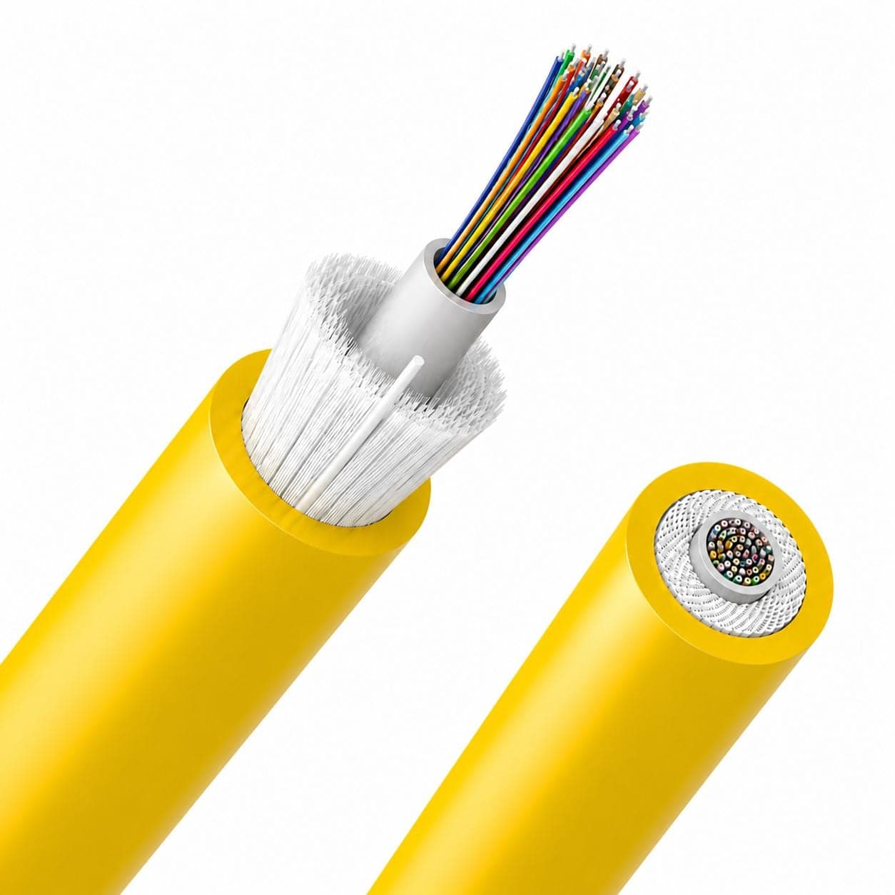 Cavo Loose Dielettrico da interno 48 fibre 9/125 OS2 B2ca LSZH giallo - ICOC FOIRL-B2I-48/O2