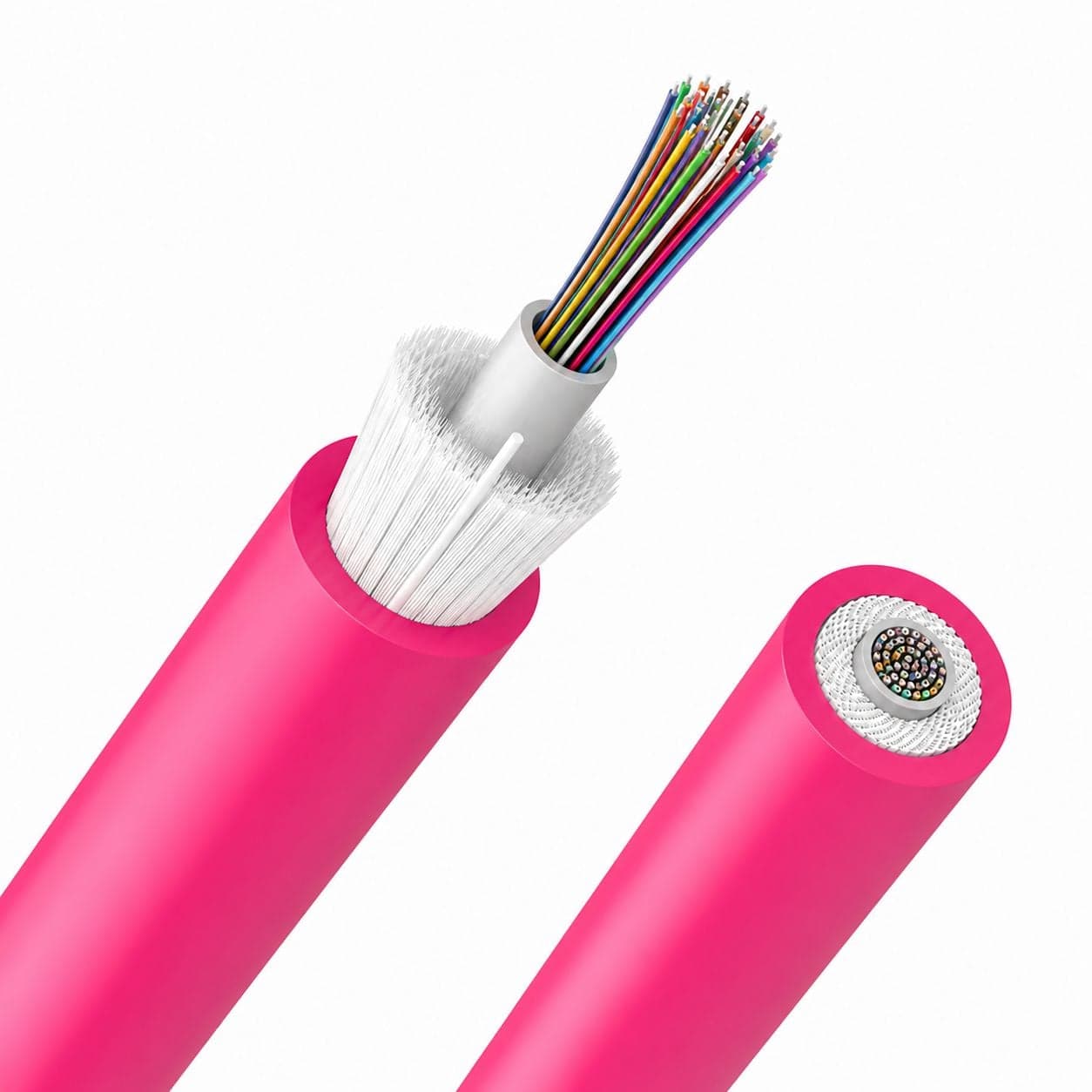 Cavo Loose Dielettrico da interno 48 fibre 50/125 OM4 B2ca LSZH fucsia - ICOC FOIRL-B2I-48/O4