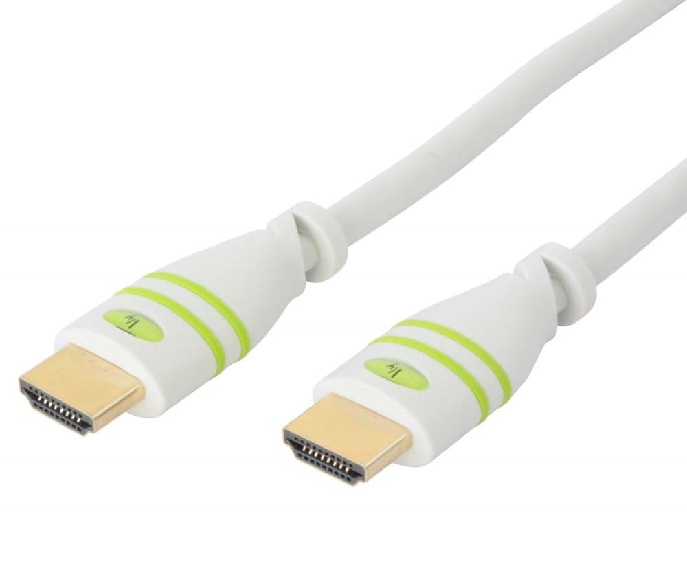 Cavo HDMI High Speed con Ethernet A/A M/M 10m Bianco - Techly ICOC HDMI-4-100WH