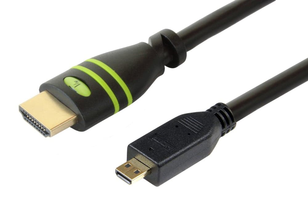 Cavo HDMI High Speed con Ethernet 1.4 A M/Micro D M 1m - Techly ICOC HDMI-4-AD1