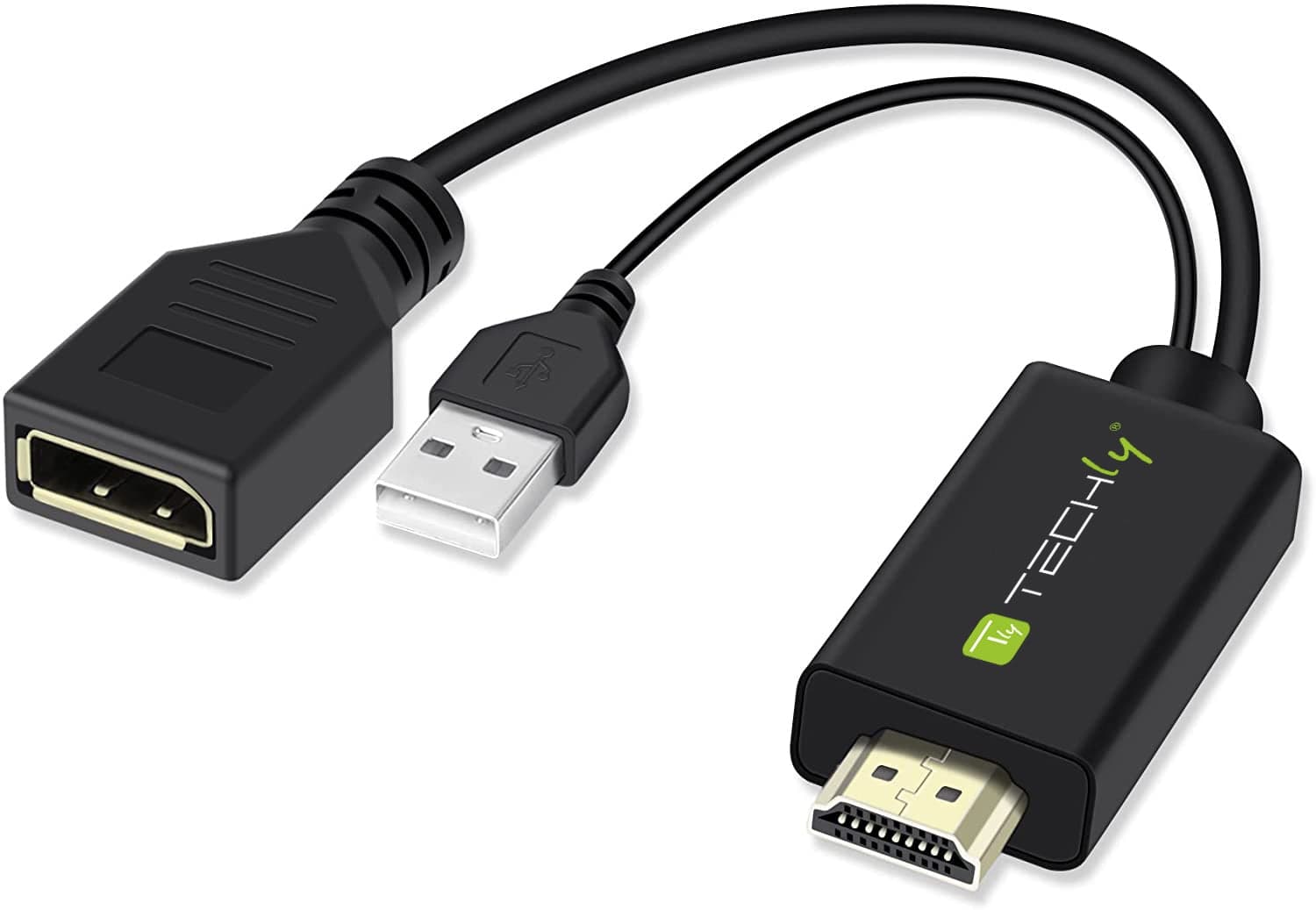 Adattatore Convertitore da HDMI a DisplayPort con USB 4K 30Hz - Techly ICOC HDMI-DP12A