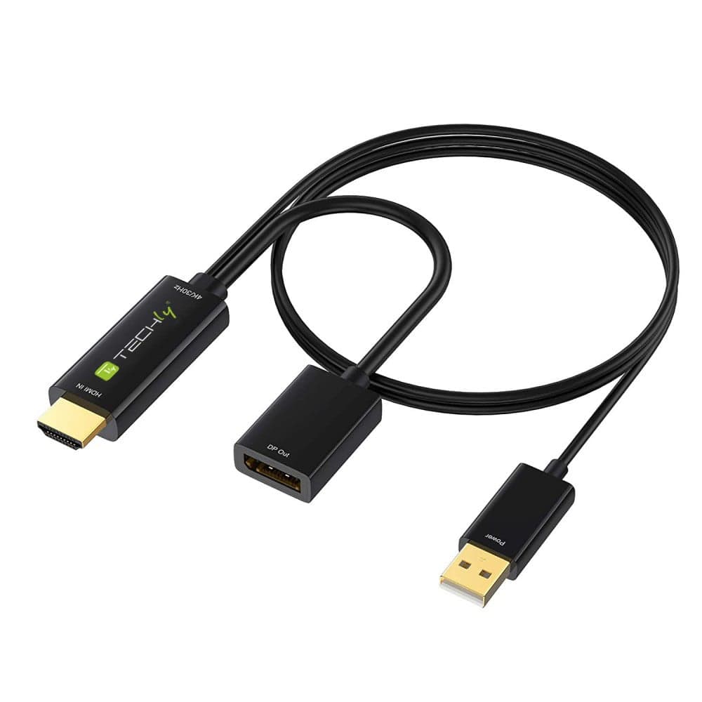Adattatore Convertitore HDMI a DisplayPort 4K 60Hz USB - Techly ICOC HDMI-DP12A60