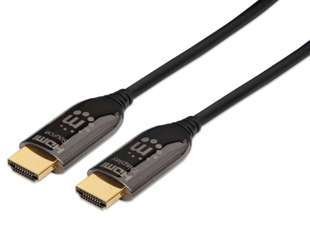 Cavo Plenum-Rated HDMI Attivo in Fibra Ottica 100m - Manhattan ICOC HDMI-HY2-100C