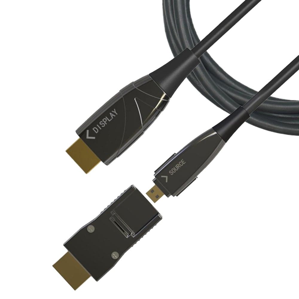 Cavo HDMI A/A Micro HDMI AOC Fibra Ottica 4K 100m - Techly ICOC HDMI-HY2D-100