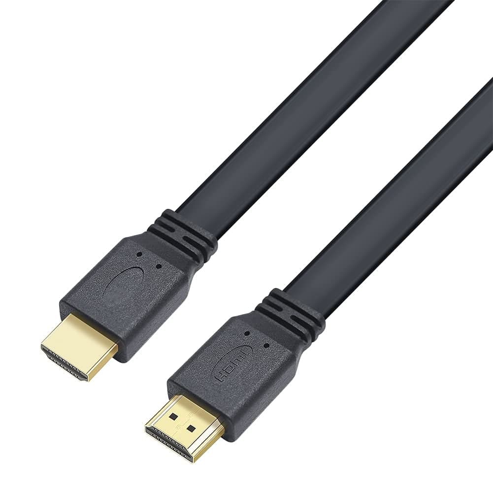 Cavo HDMI 2.0 High Speed con Ethernet A/A M/M Piatto 5m - Techly ICOC HDMI2-FE-050TY