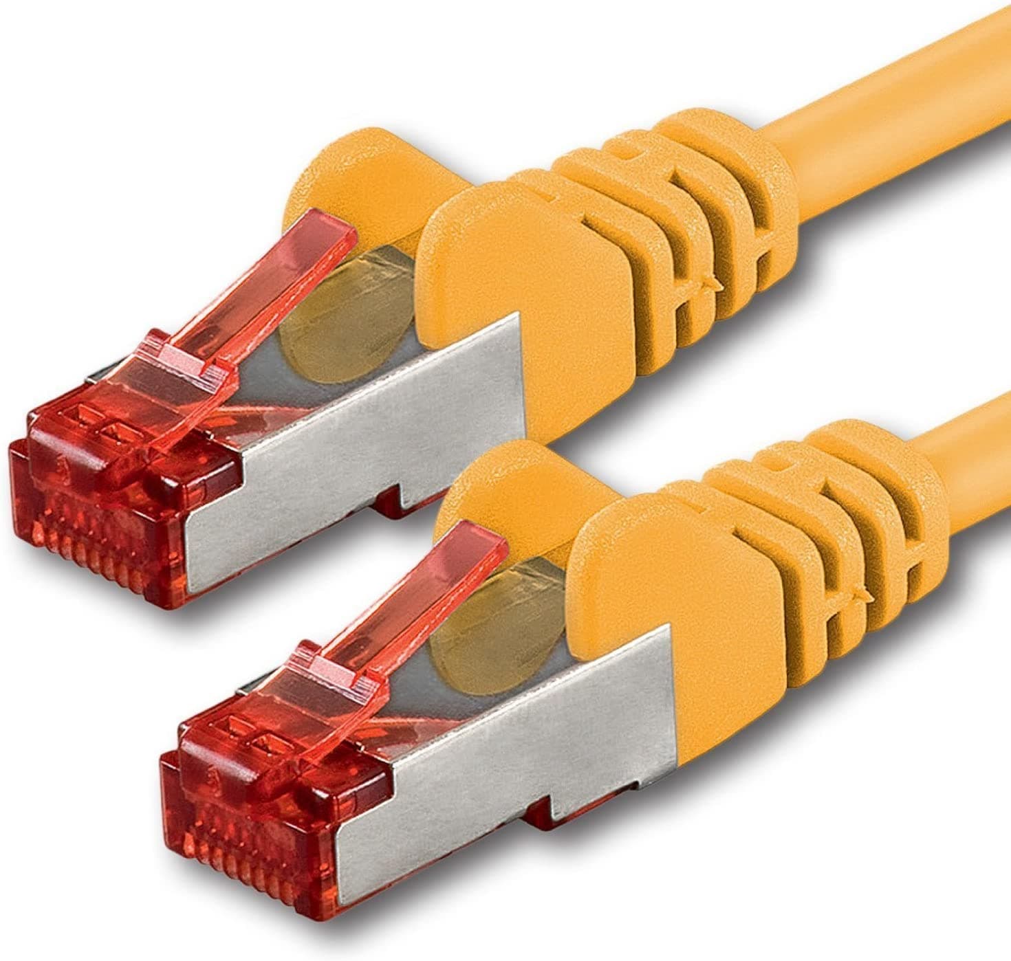 Cavo di rete Patch in rame Cat6 Giallo SFTP LSZH 0,25m - Goobay ICOC LS6-0025YEG