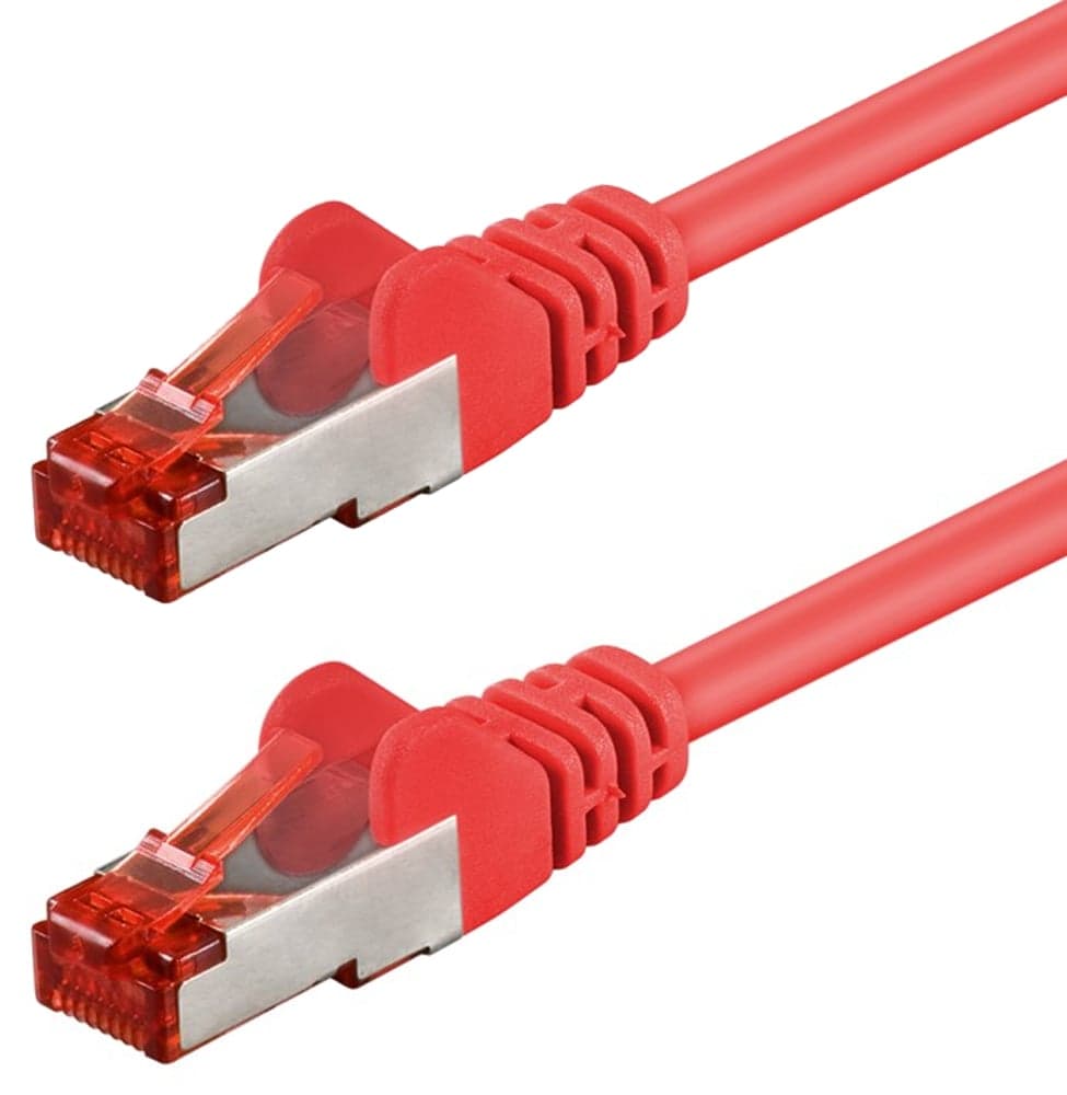 Cavo di rete Cat6 SFTP LSZH 1m Rosso - Goobay ICOC LS6-010REG