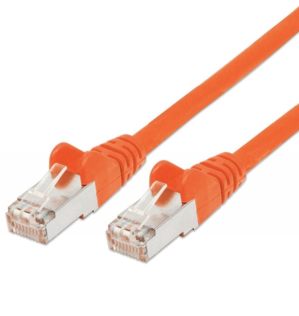 Cavo di Rete Patch Cat6 Arancione SFTP LSZH 1,5m - Intellinet ICOC LS6-015OR