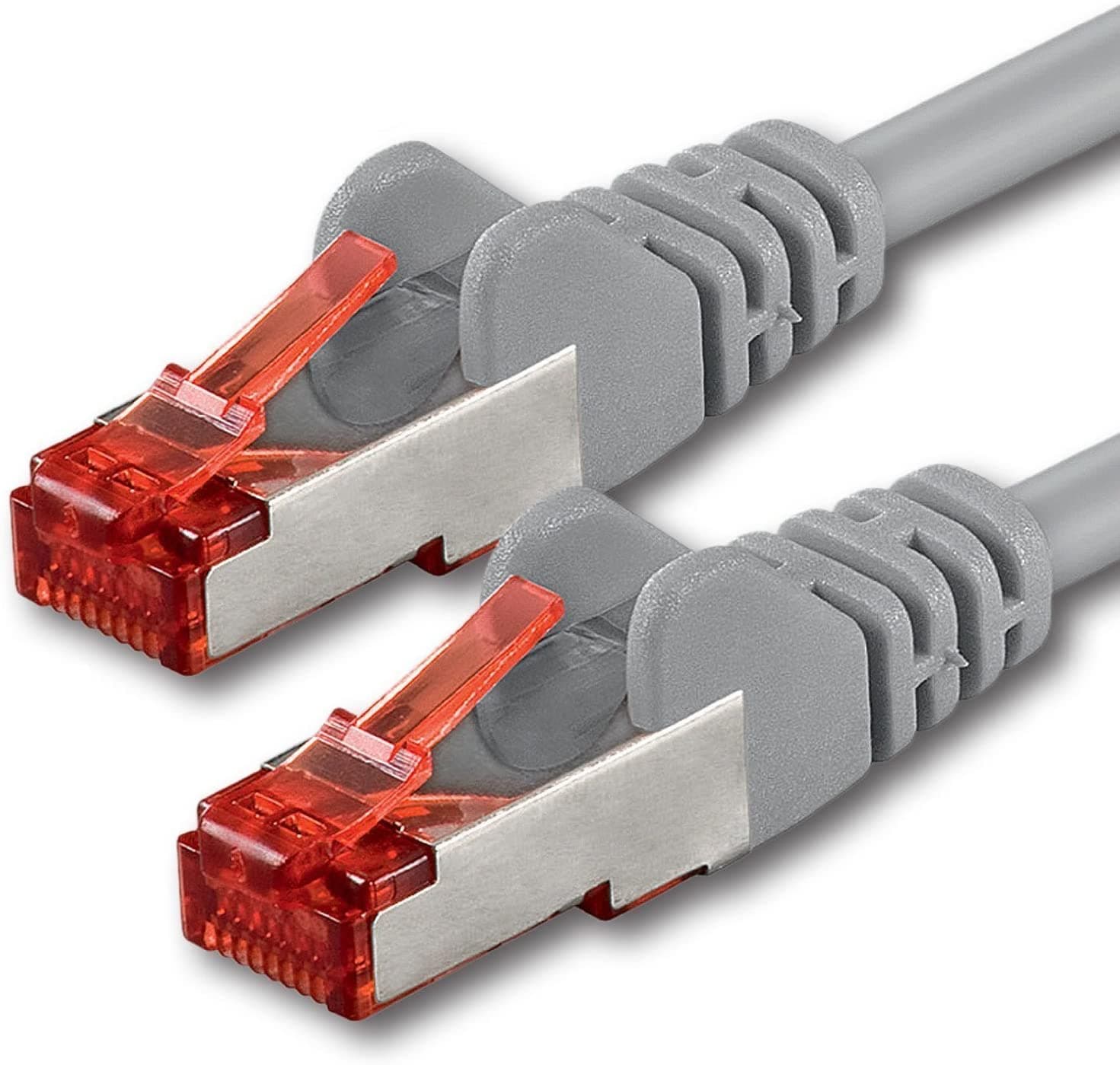 Cavo di rete Patch Rame Cat6 S/FTP LSZH Grigio 10m - Goobay ICOC LS6-100G