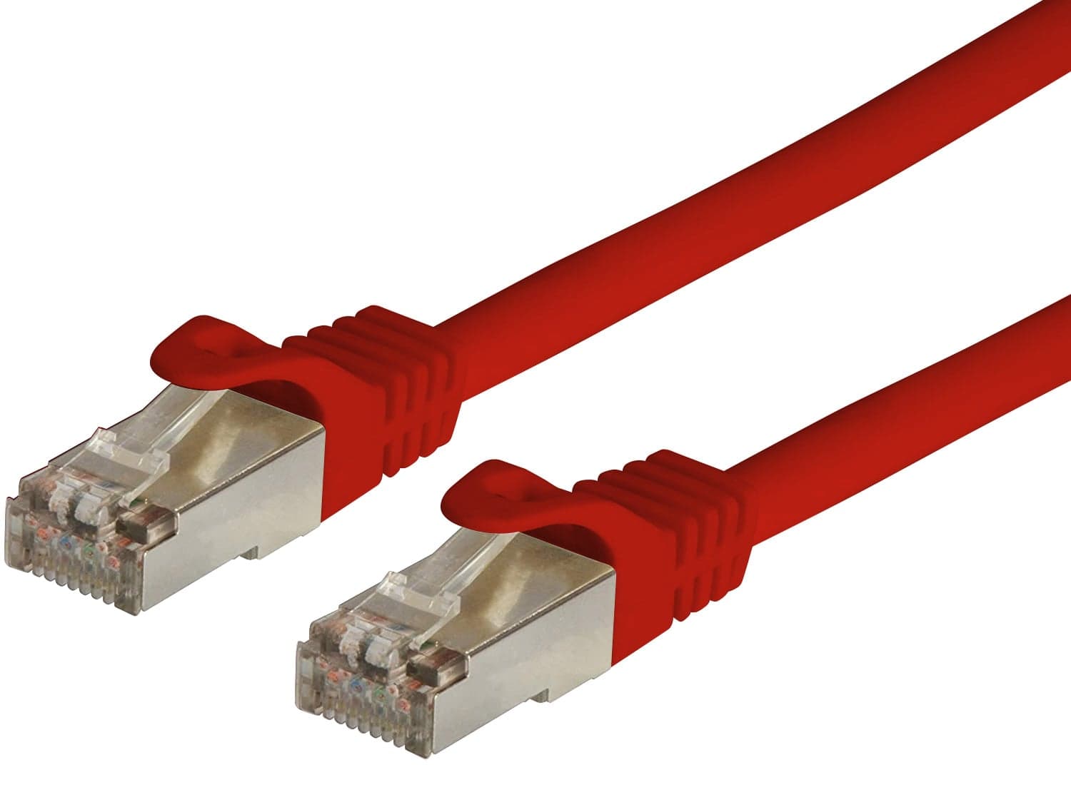 Cavo Patch Cat6A SFTP LSZH 0,5m Rosso - Techly Professional ICOC LS6A-005-RET