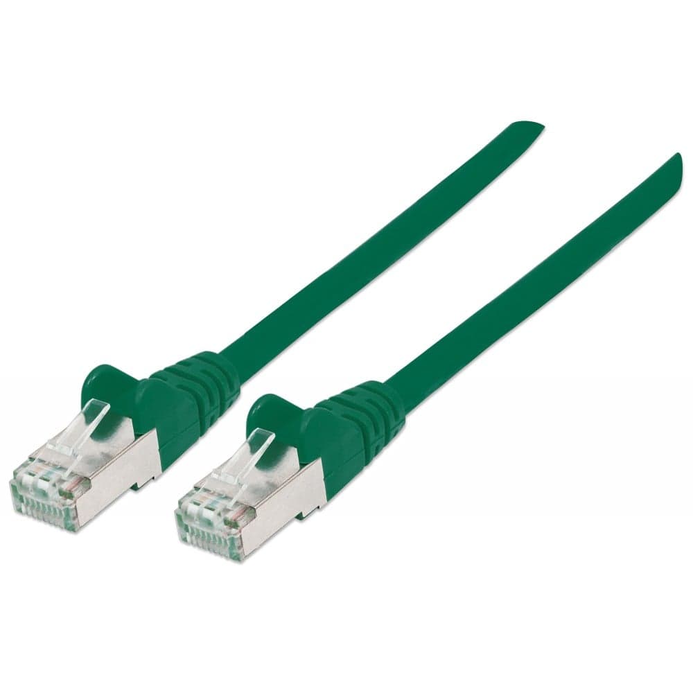 Cavo di rete Patch Cat6A Verde SFTP LSZH 15m - Intellinet ICOC LS6A-150-GREEN