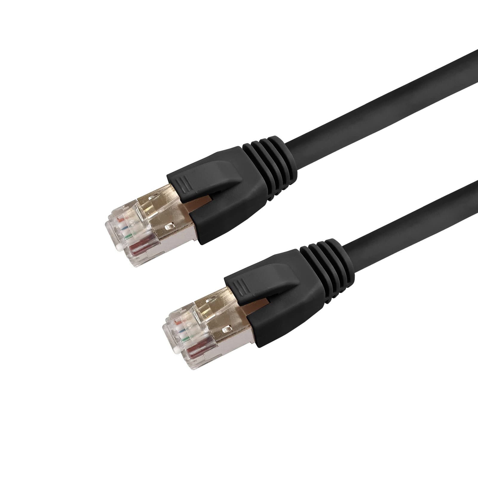 Cavo di rete patch Cat8.1 SFTP LSZH 2m Nero - Intellinet ICOC LS8-020-BK
