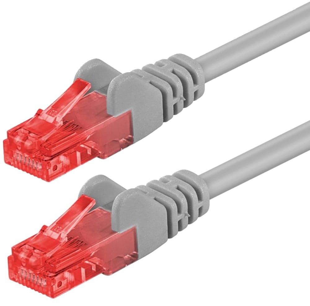 Cavo di rete Cat6 U/UTP LSZH 0,5m Grigio - Goobay ICOC LU6-005G
