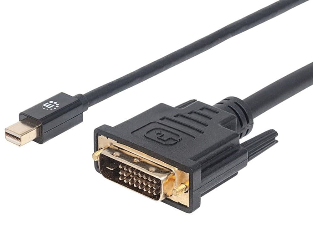 Cavo Mini DisplayPort 1.2a a DVI-D 24+1 1.8m - Manhattan ICOC MDP-DVI-018