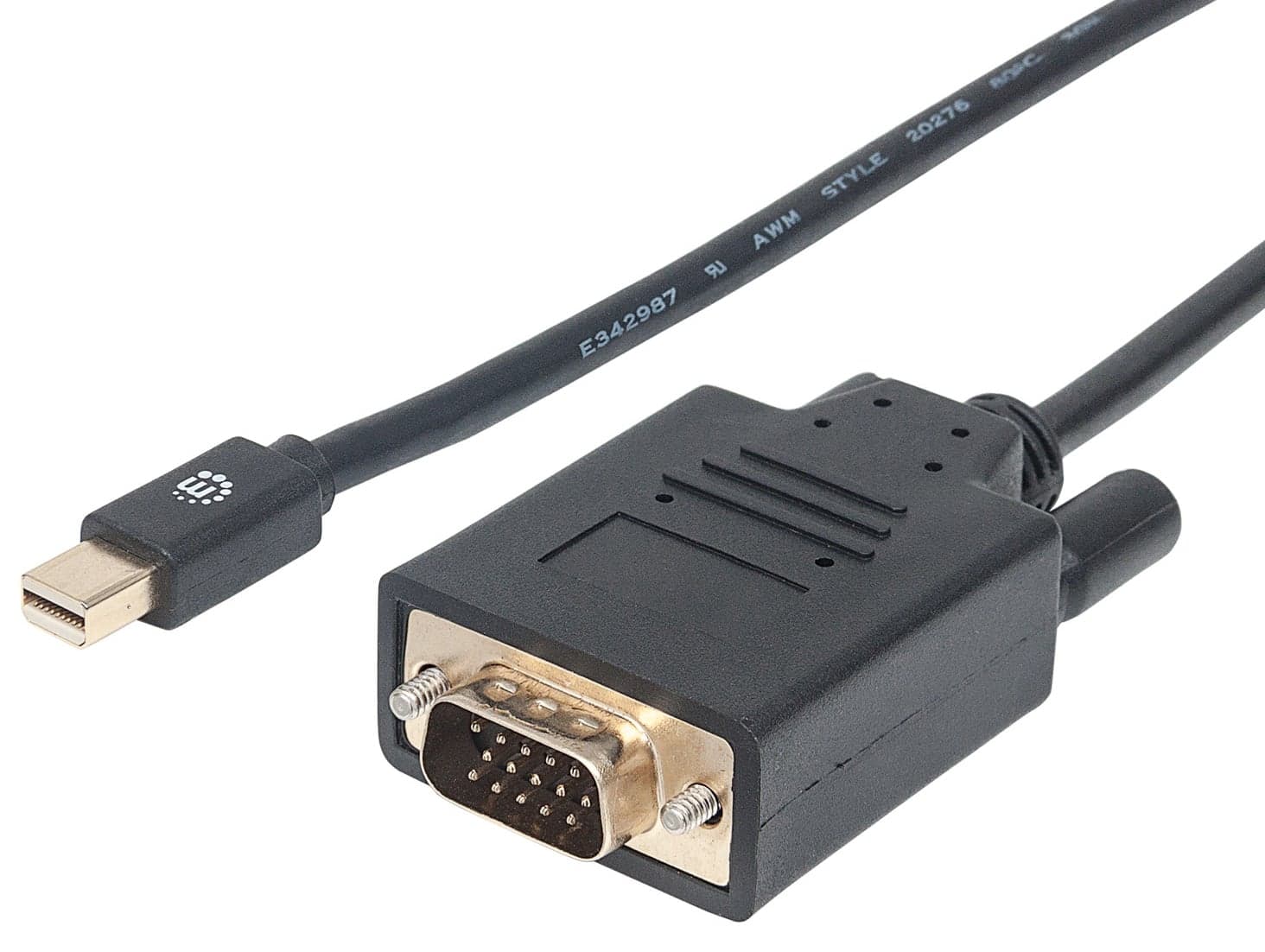 Cavo Mini DisplayPort 1.2a a VGA 1.8m - Manhattan ICOC MDP-VGA-018