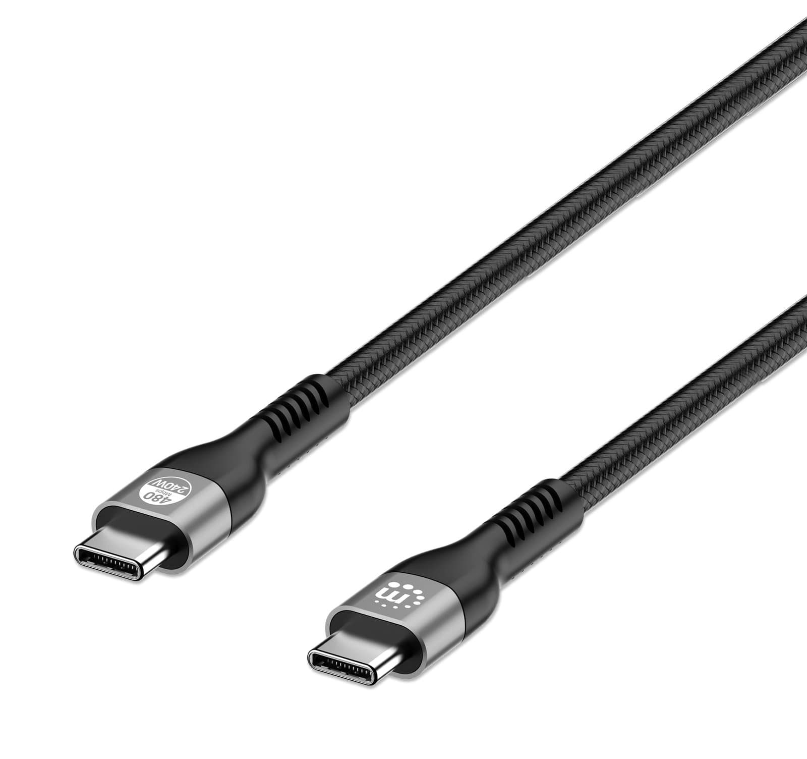 Cavo USB 2.0 EPR USB-C M/M 240W PD 3.1 e-Mark 2m - Manhattan ICOC MU2AC-240W2M