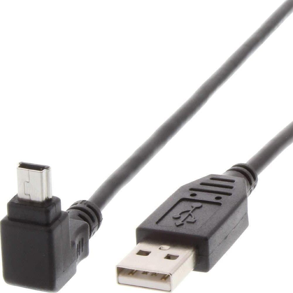 Cavo USB 2.0 A maschio/mini B 90° 1,8m Nero - Techly ICOC MUSB-AA-018ANG