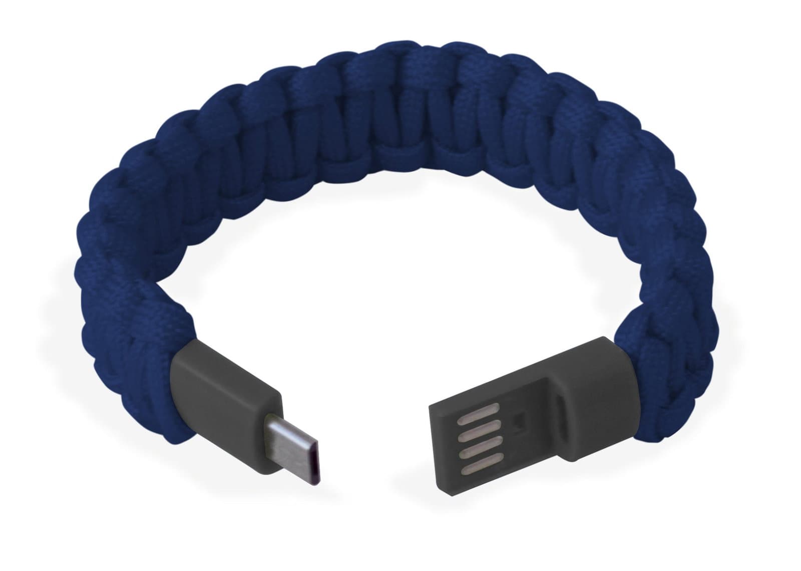 Bracciale Paracord con Micro USB Blu - Manhattan ICOC MUSB-BRACB