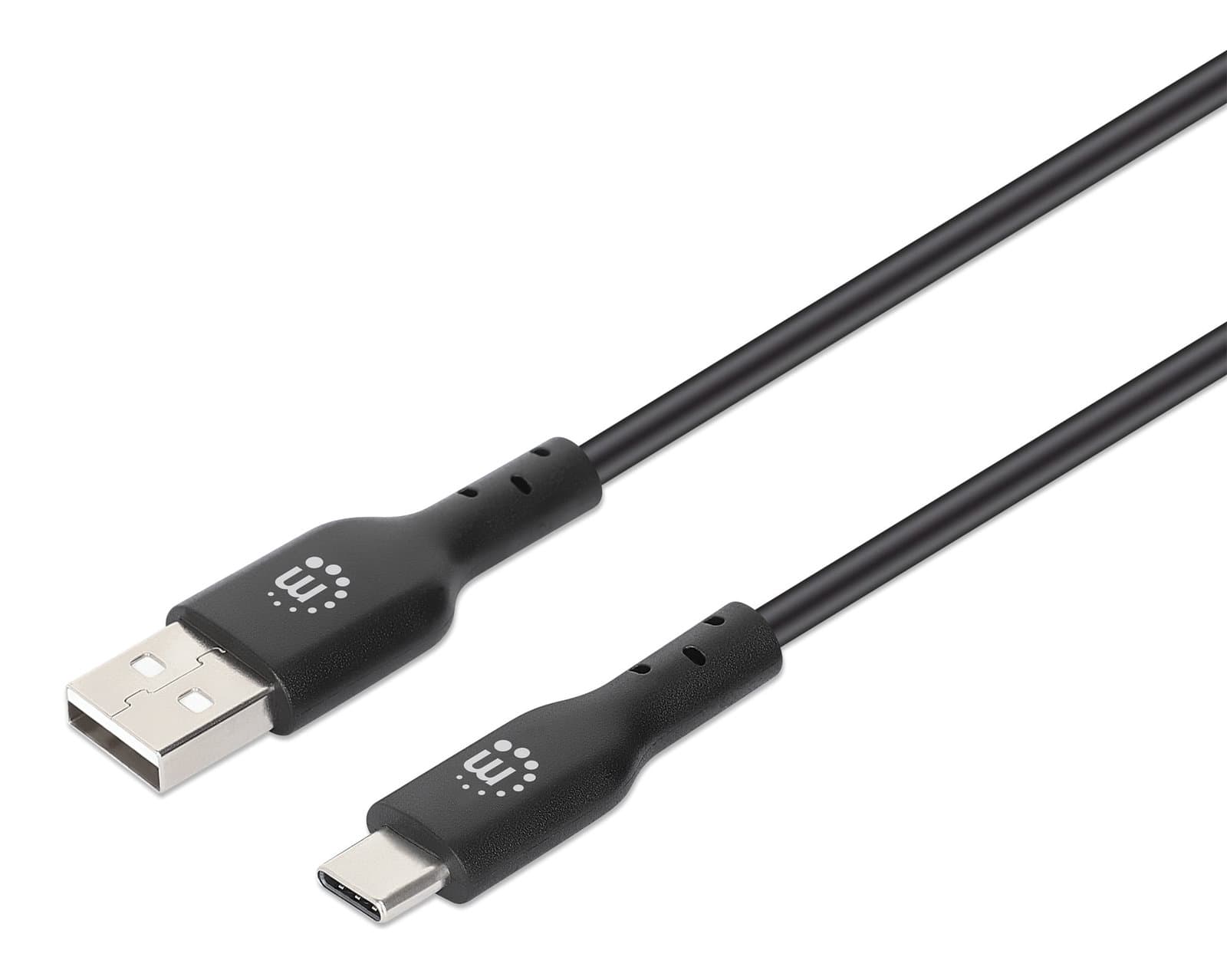 Cavo HiSpeed USB A Maschio / USB-C Maschio 1m Nero - Manhattan ICOC MUSB20-CMAM10