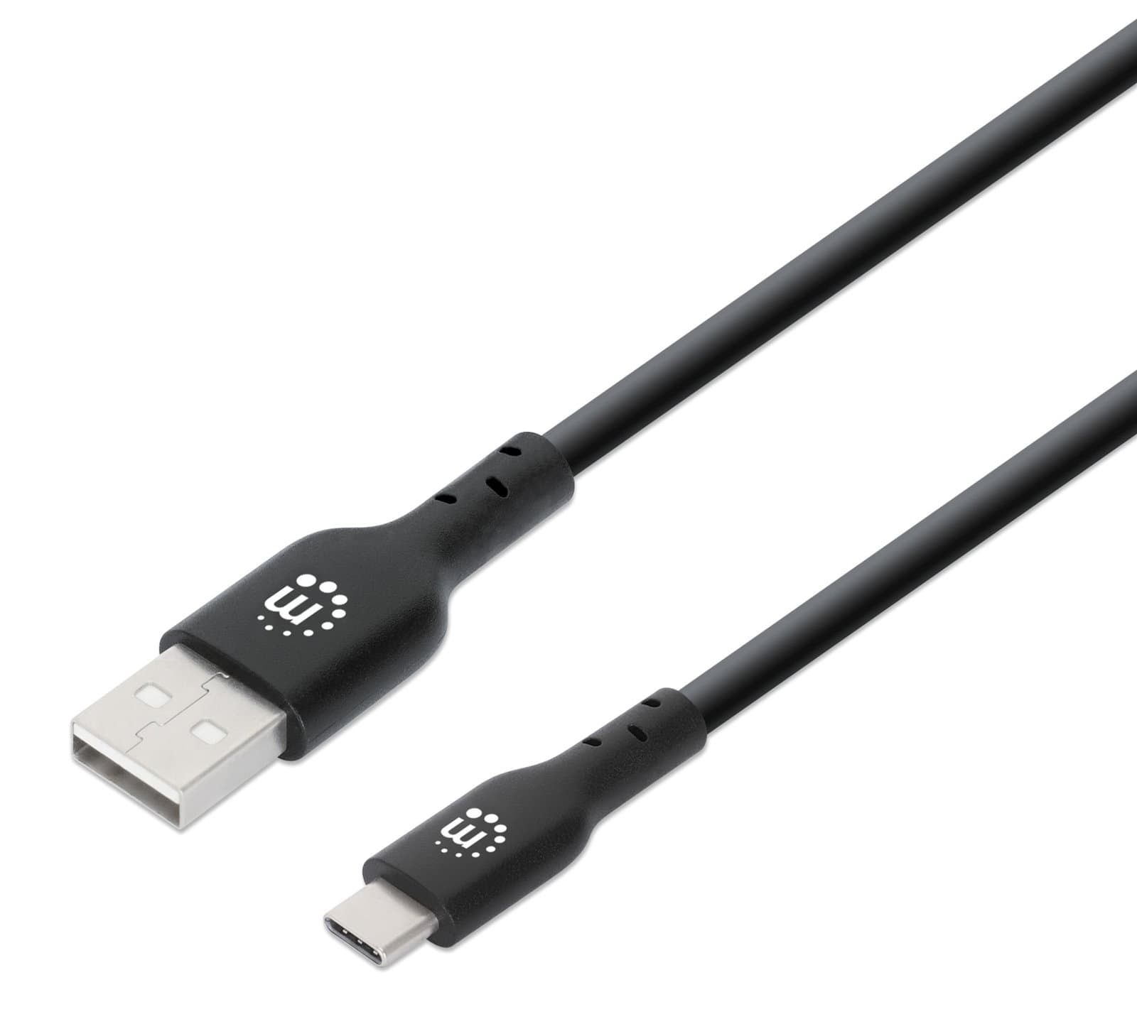 Cavo USB 2.0 A maschio / USB-C maschio 3m nero - Manhattan ICOC MUSB20-CMAM30