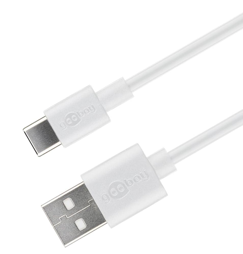 Cavo USB 2.0 A Maschio / USB-C Maschio 3m Bianco - Goobay ICOC MUSB20-CMAM30W