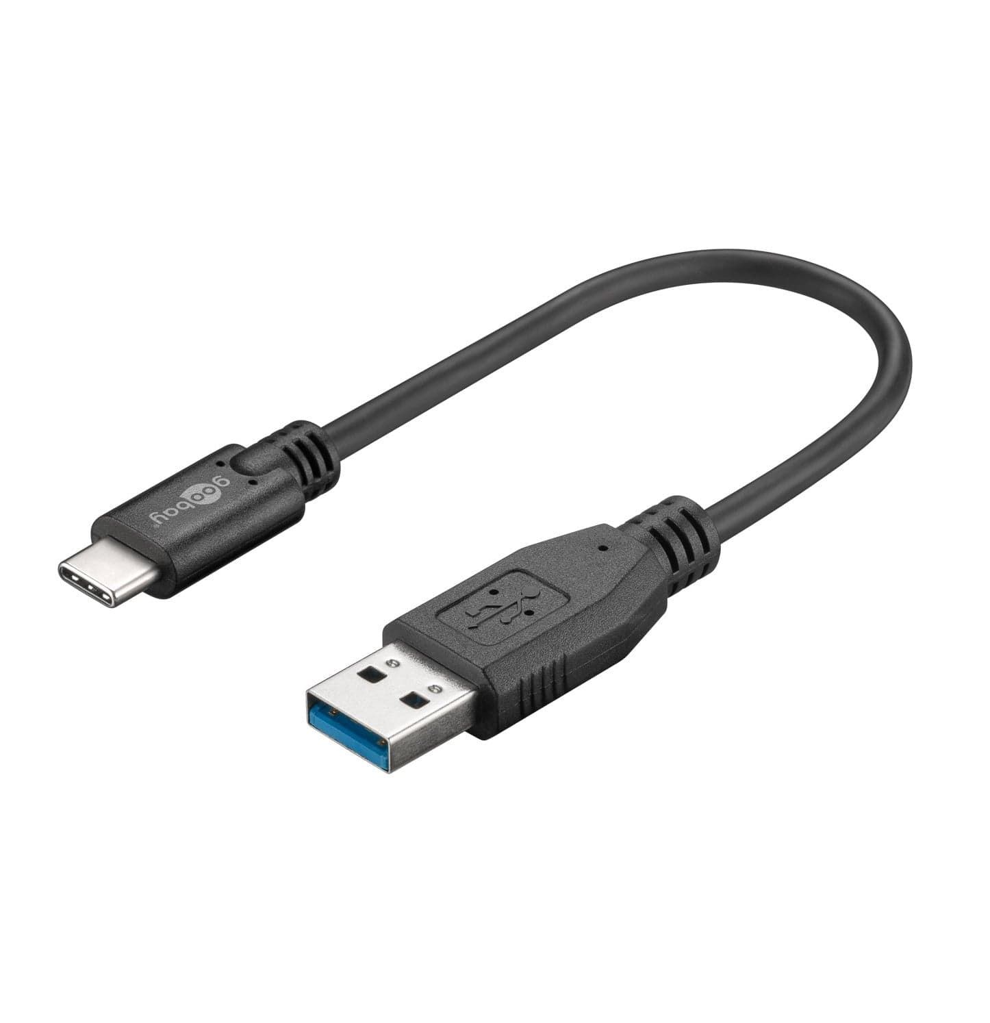 Cavo USB 3.2 Gen1 USB-A Maschio a USB-C Maschio 0,15m Nero - Goobay ICOC MUSB31-CMAM015