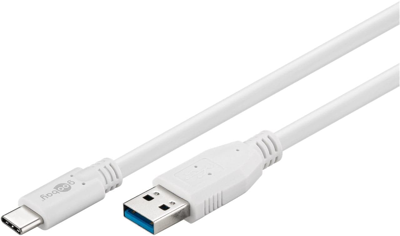 Cavo USB 3.2 A Maschio - USB-C Maschio 1m Bianco - Goobay ICOC MUSB31-CMAM10W