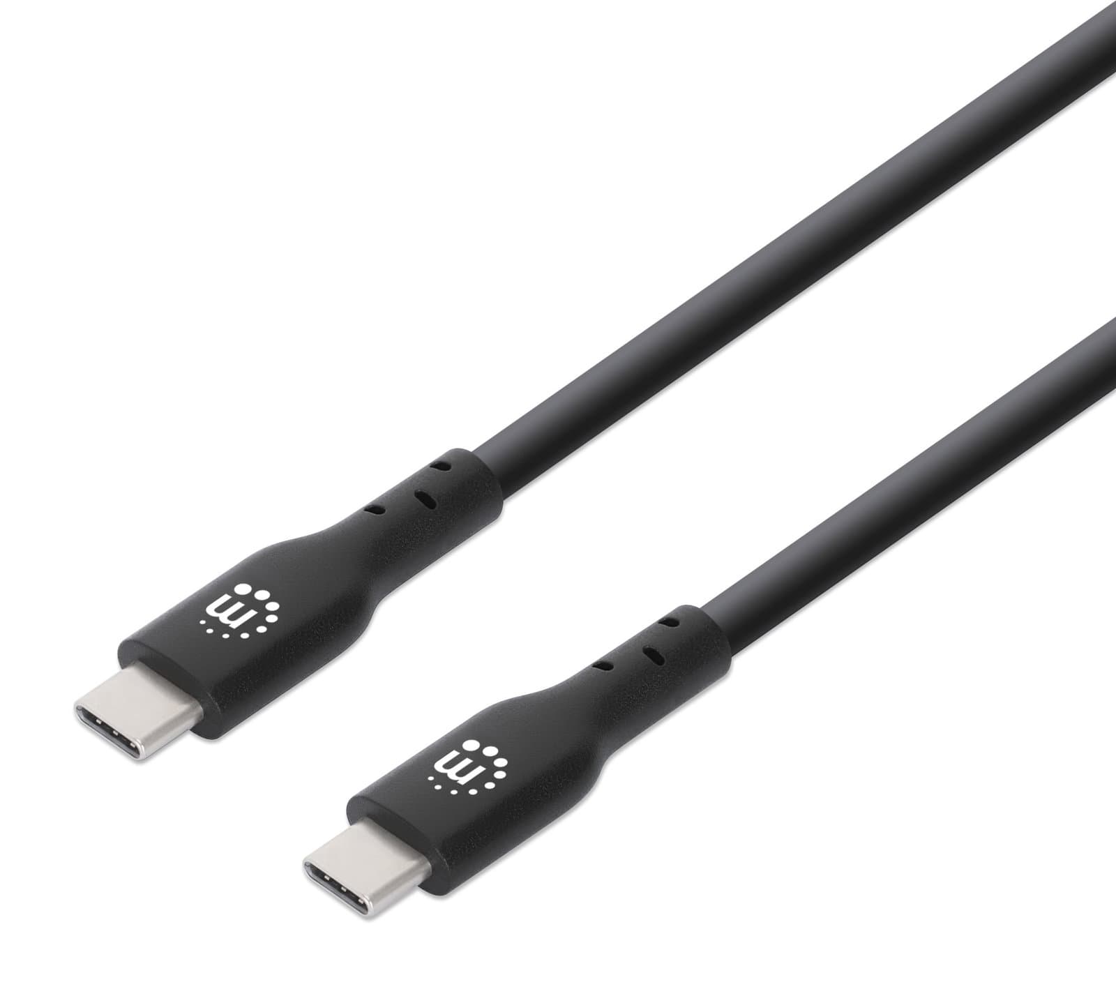 Cavo USB-C Maschio/Maschio USB 3.2 Gen2 SuperSpeed 0,5m Nero - Manhattan ICOC MUSB322-CMCM05M