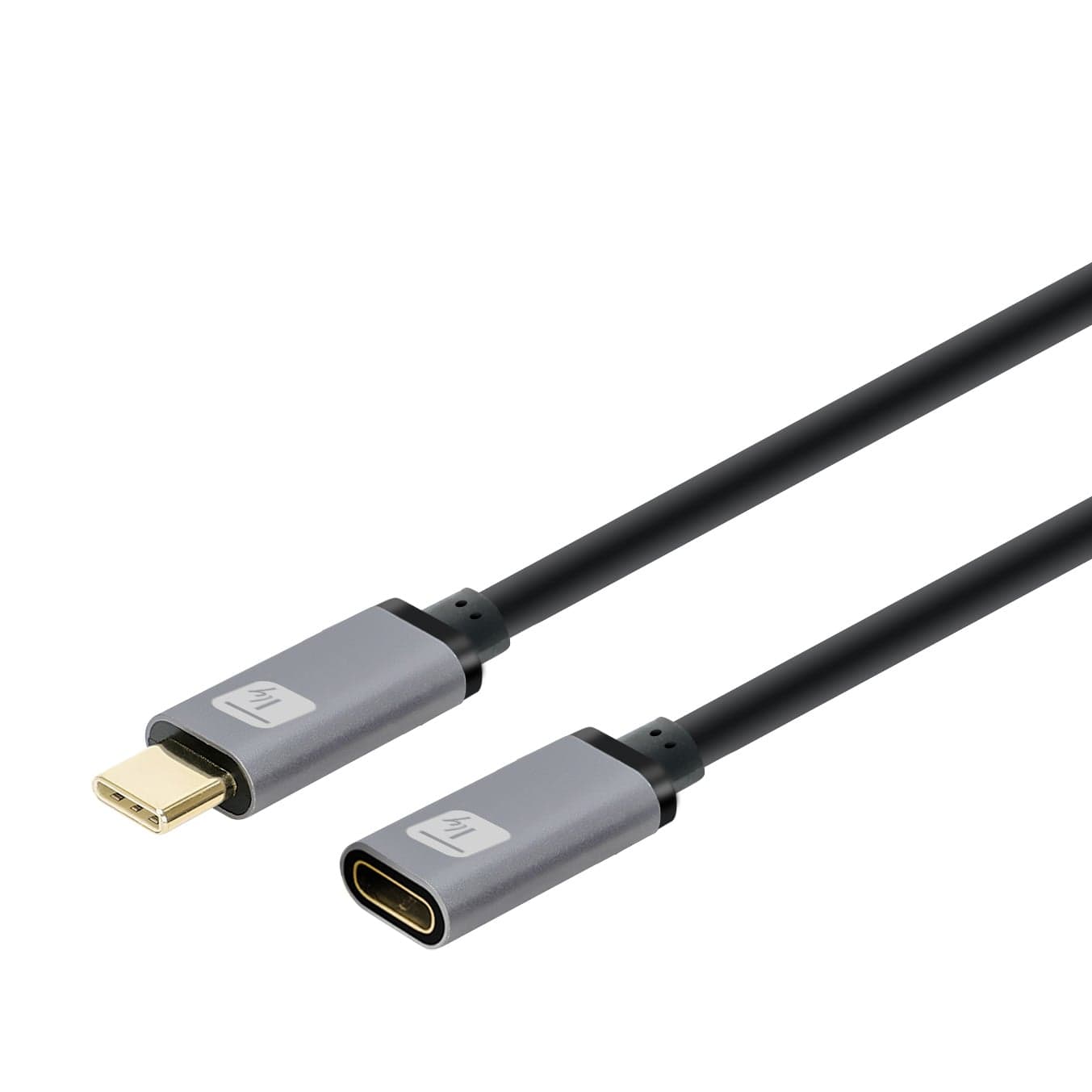 Cavo prolunga USB 3.2 Gen 2 USB-C M/F 1m Nero - Techly ICOC MUSB322-CMF-010