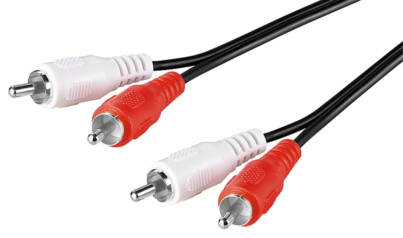 Cavo Prolunga Stereo RCA Chinch 2x RCA M/M 10m - Goobay ICOC RCA-100