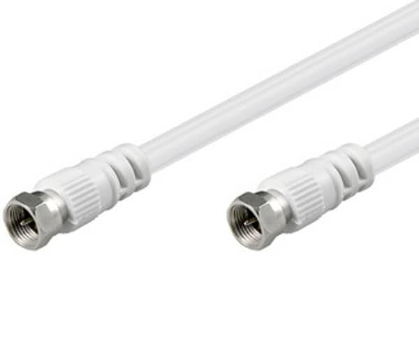 Cavo Antenna Satellite F/F 1,5m bianco - ICOC SAT-015