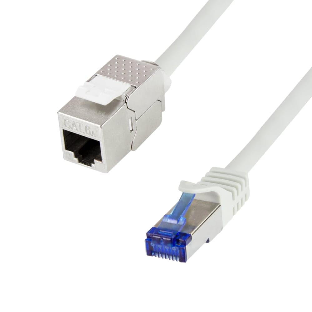 Cavo Prolunga Patch Cat6A S/FTP 2m Grigio - Logilink ICOC SF6A-020-EXT