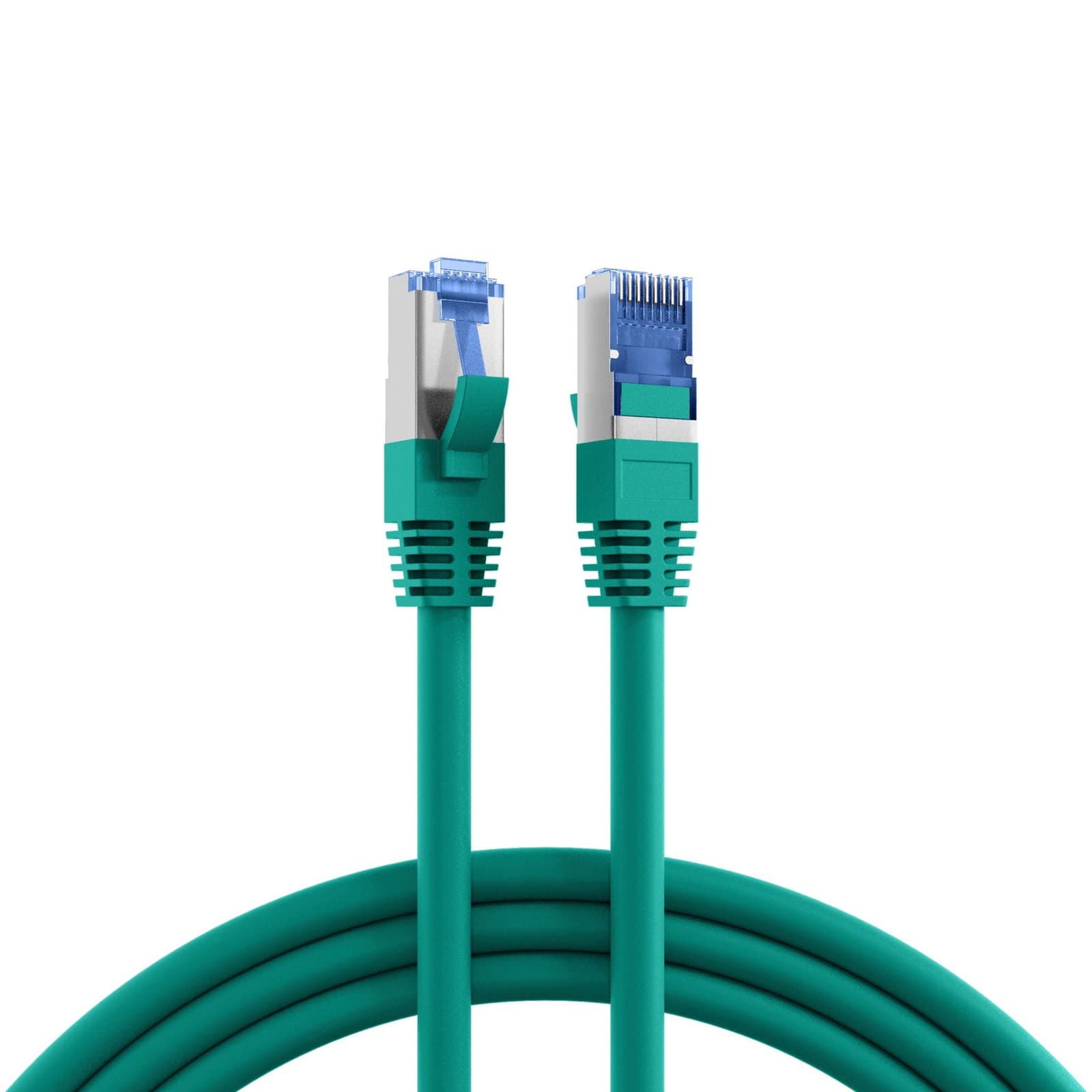 Cavo di Rete Patch Cat6A S/FTP TPE Superflex Verde 1m - OEM ICOC SF6A-TPE-010GR