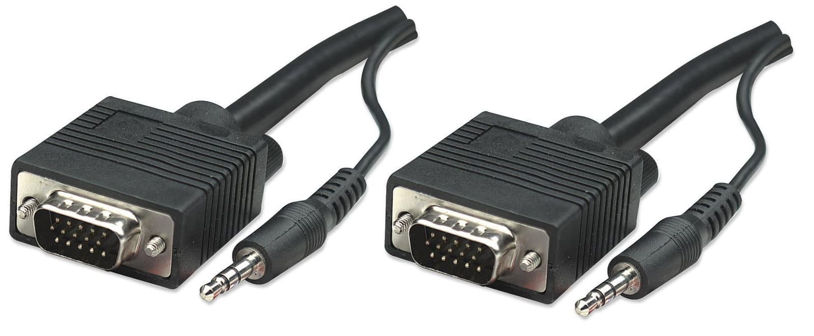 Cavo SVGA con Audio 4,5m - Manhattan ICOC SVGA-G-045